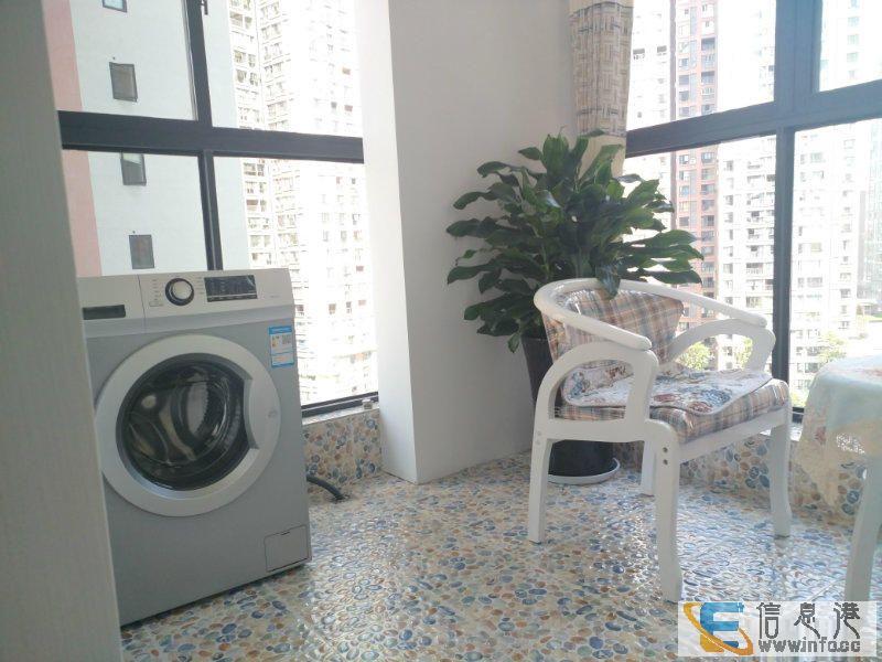 精装三室两厅双卫 带生活阳台 全新装修 家具家电齐全 对汉安