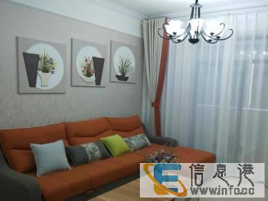 达高国际一期，22楼，产权面积86平米，豪华小清新装修，全无