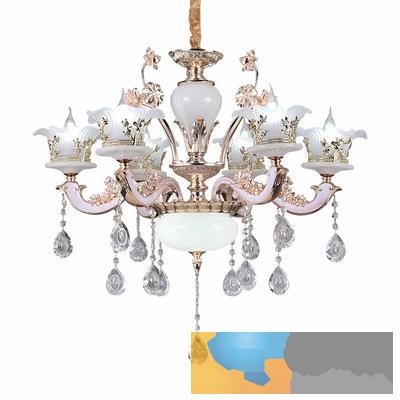 鞍山荷塘月色花灯 古典灯饰 美式大吊灯