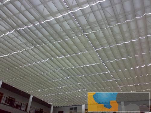 大同灵丘户外伸缩遮阳棚阳光房天幕帘折叠天棚帘全国发货