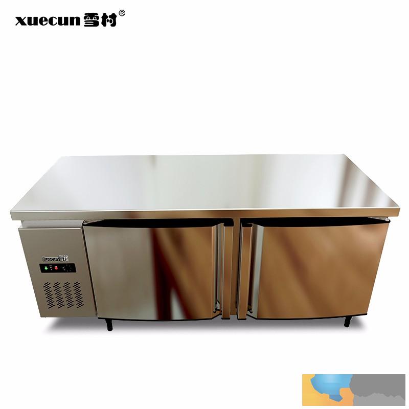 雪村冷柜酒店商用四门厨房冰箱冷冻冷藏双温保鲜柜展示柜点菜柜
