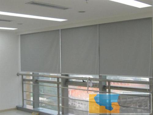 廊坊办公卷帘订做天棚帘电动布艺窗帘