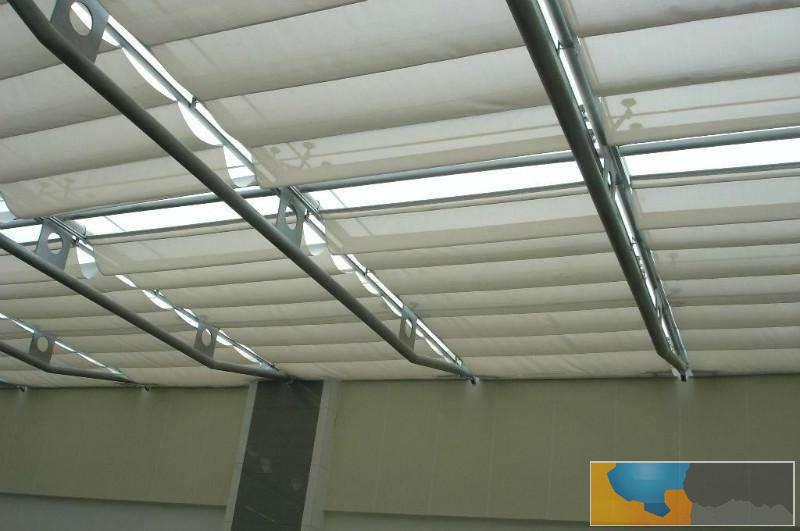 太原万柏林制作圆弧形天幕帘天幕蓬遮阳天棚帘