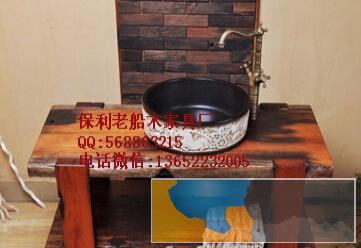 许昌市老船木家具茶桌办公桌餐桌椅子实木沙发茶几茶台鱼缸博古架