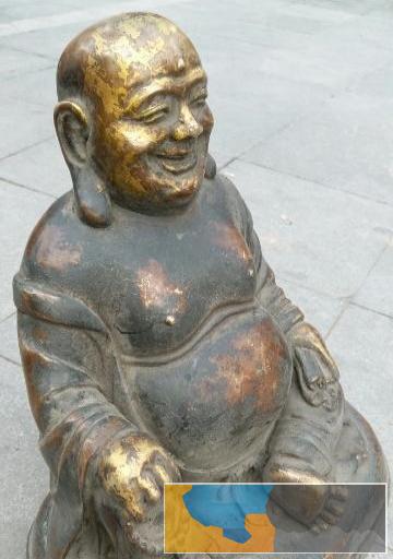 清代鎏金紫铜老佛