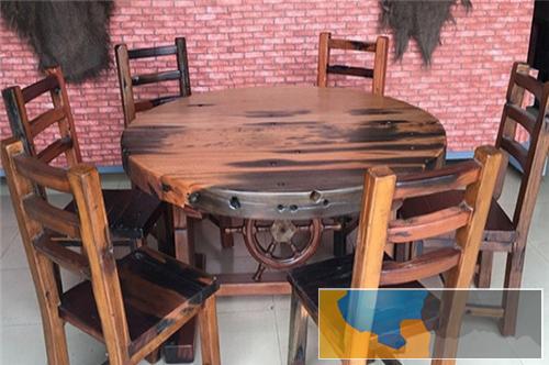 孝感市老船木家具茶桌茶台办公桌餐桌沙发茶几吧台椅子实木门窗