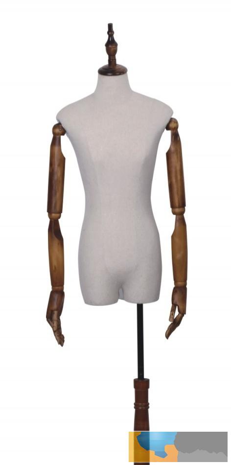 迈亚麻布模特道具女服装店包布半身模特橱窗模