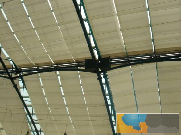 烟台莱山批发天棚帘天幕帘办公窗帘卷帘厂家