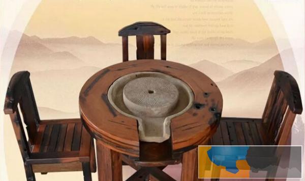 玉溪老船木家具餐桌批发简约小茶几家具组合阳台客厅茶桌