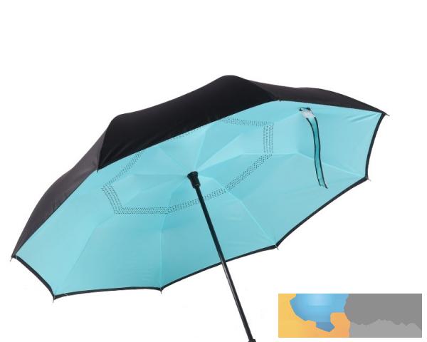 站立C型自动反向伞双层免持汽车雨伞遮阳伞创意直杆