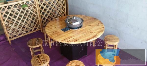 厂家直销火焰鹅餐厅桌椅,醉鹅餐厅桌椅,农庄桌椅,碳化木