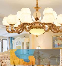 欧式新款温馨浪漫卧室客厅酒店餐厅灯会所欧式水晶吊灯锌合金吊灯