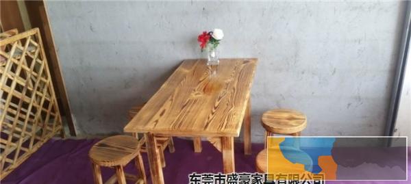 厂家直销火焰鹅餐厅桌椅,醉鹅餐厅桌椅,农庄桌椅,碳化木