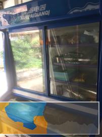 9成新双压缩冷藏冷冻点菜柜