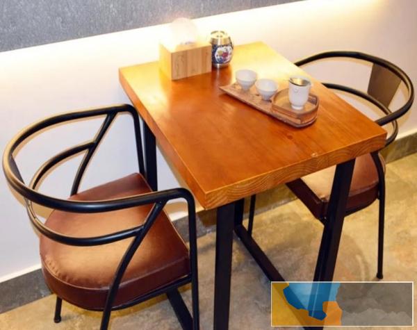 销售工业风格餐厅桌椅 咖啡馆吧台吧椅厂家定做