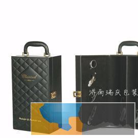 现货红酒木盒红酒皮盒红酒配件定做各种样式材质包装盒
