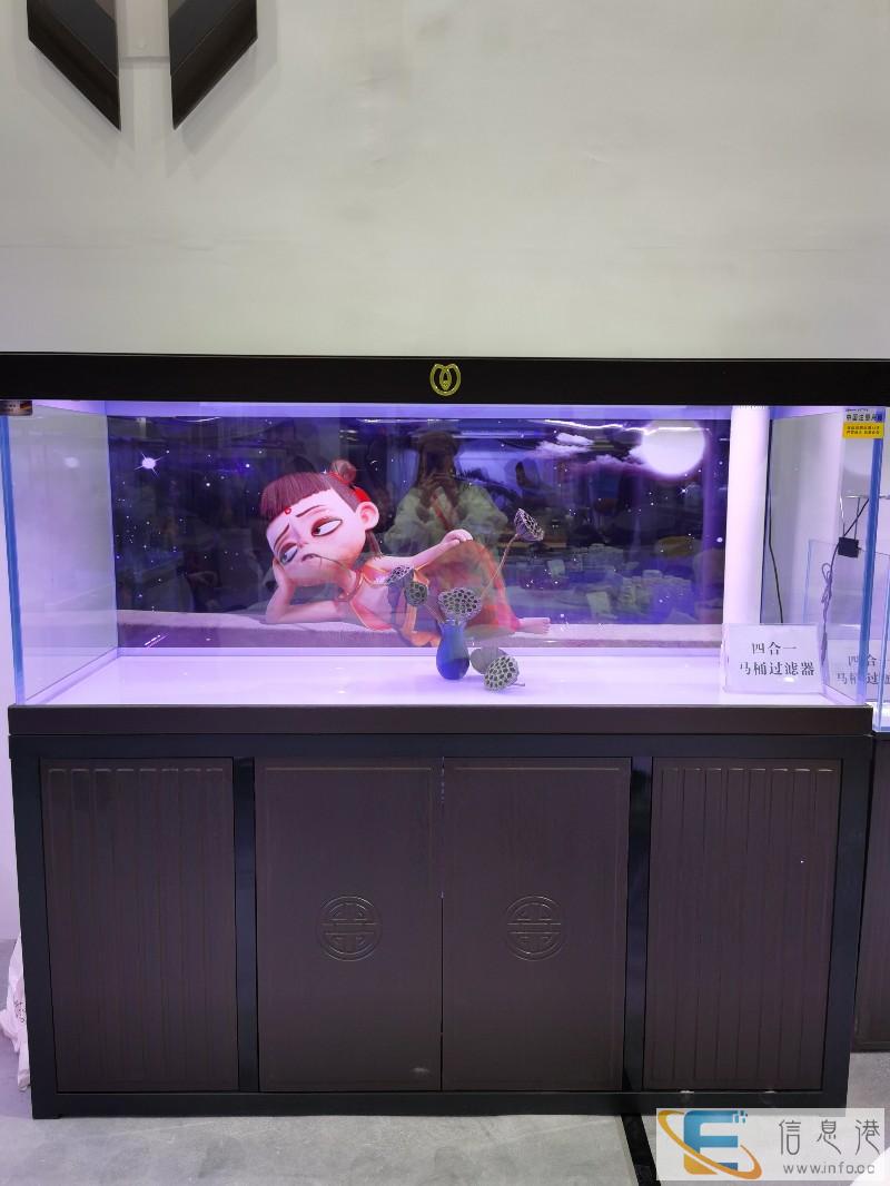洛阳名亨水族定制款超白玻璃鱼缸大型客厅水族箱
