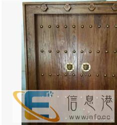 厂家定做老榆木大门庭院门仿古大宅门