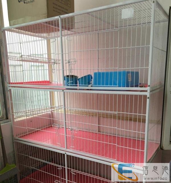2组长162白色三层猫笼子繁殖笼狗笼子猫舍猫别墅展示