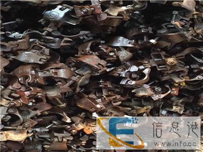 赤峰租赁站二手建筑材料架子管 油托 扣件回收