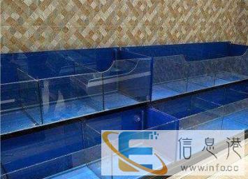 海鲜鱼缸定做大闸蟹鱼缸酒店海鲜池