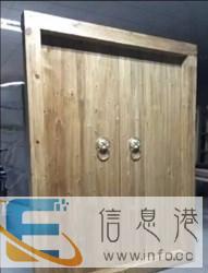 老榆木大门　中式进户大门古宅庭院双开门