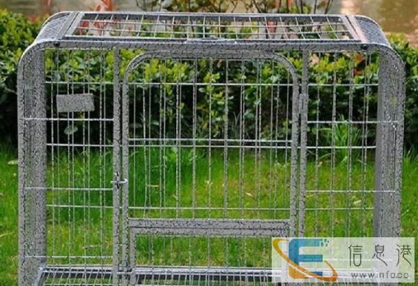 转让大型狗狗笼-银色