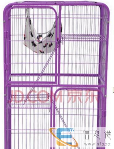 出售三层猫笼、猫砂猫粮