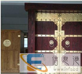 定做老榆木松木别墅庭院寺庙车库花园商铺实木大门