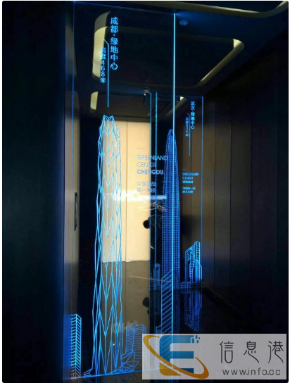 激光内雕钢化玻璃 网红店发光玻璃隔断