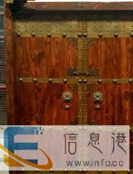 老榆木松木实木大门厂家直销庭院寺庙别墅大门