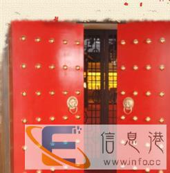 定做厂家　　木门　祠堂大门　炮钉门　仿古门