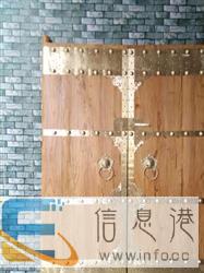 木门别墅原木进户门庭院双开门榆木大门