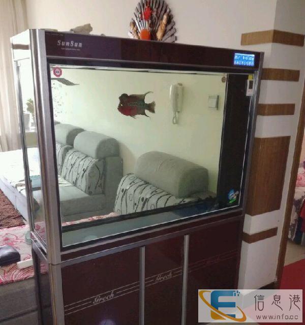 高端底滤屏风鱼缸