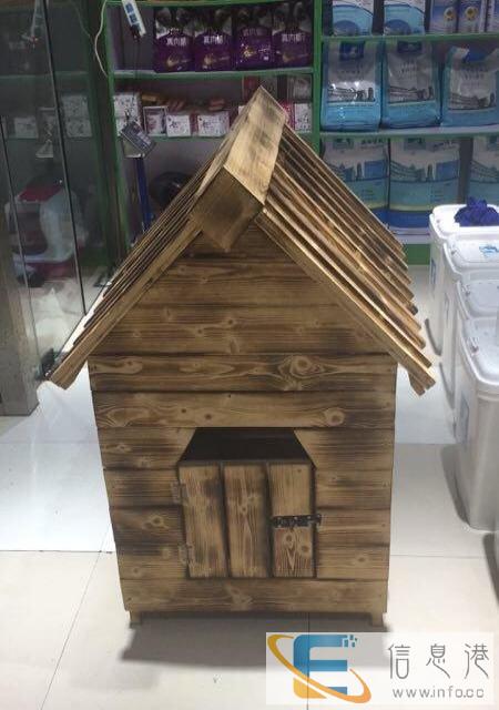手工纯实木制作狗房子
