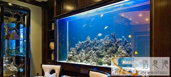 扬州江都大型鱼缸定做定制亚克力鱼缸 玄关隔断定做鱼缸 嵌入式