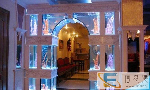 扬州 酒店观赏鱼缸定做