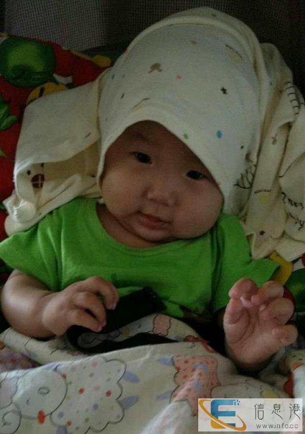 照顾八个月的女孩，很乖