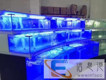 厂家直定超市海鲜鱼缸，大中型观赏鱼缸