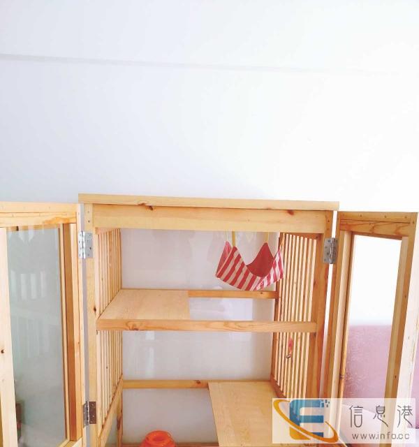 95成新实木猫笼价格600