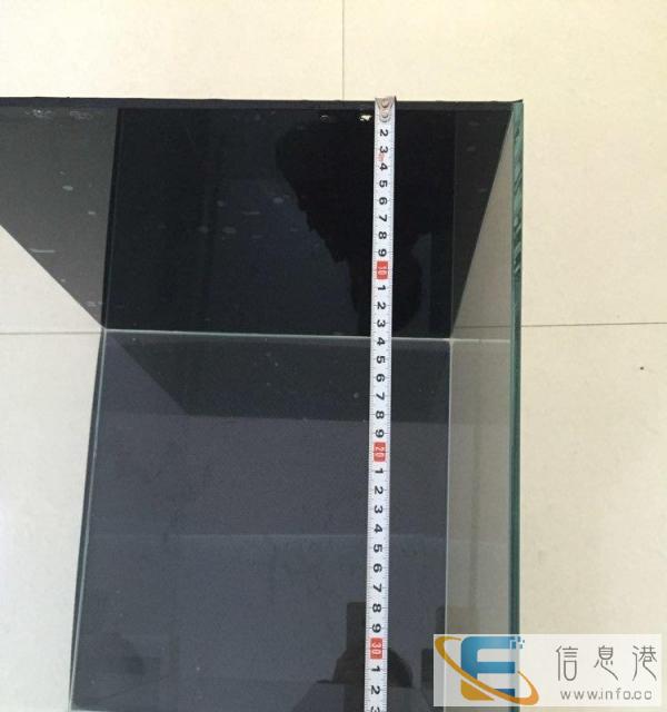 99成新超白厚实玻璃观赏鱼缸/乌龟缸/方缸转让 送鱼缸垫