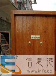 原木进户门庭院双开门榆木大门