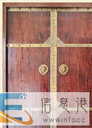 复古实木大门老榆木仿古大门茶楼别墅大门