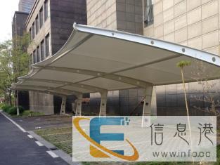膜结构车棚停车棚遮阳棚巴宝云斯专业定制膜材