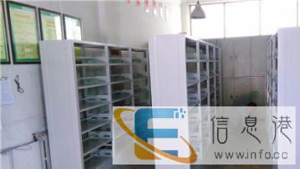 图书架钢制图书架不锈钢书架双柱双面书架阅览室供应