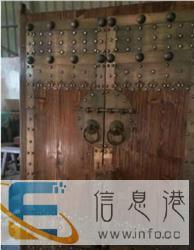 厂家定做老榆木大门庭院门仿古大宅门