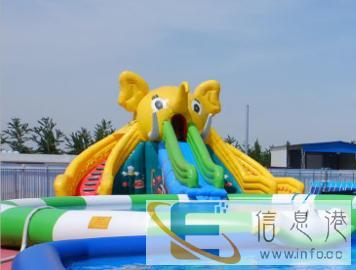 粉色水上乐园水上滑梯水上闯关水上冲浪优惠出租