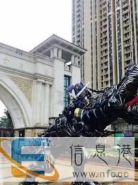 百色一手仿真恐龙变形金刚灯光节军事出租出售