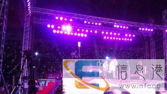 年会晚会开业庆典周年庆舞台桁架灯光音响p3显示屏