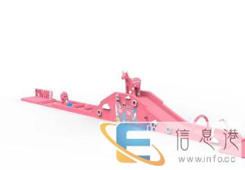 粉色系列组合创意粉红豹粉色滑道粉色冲关出租租售